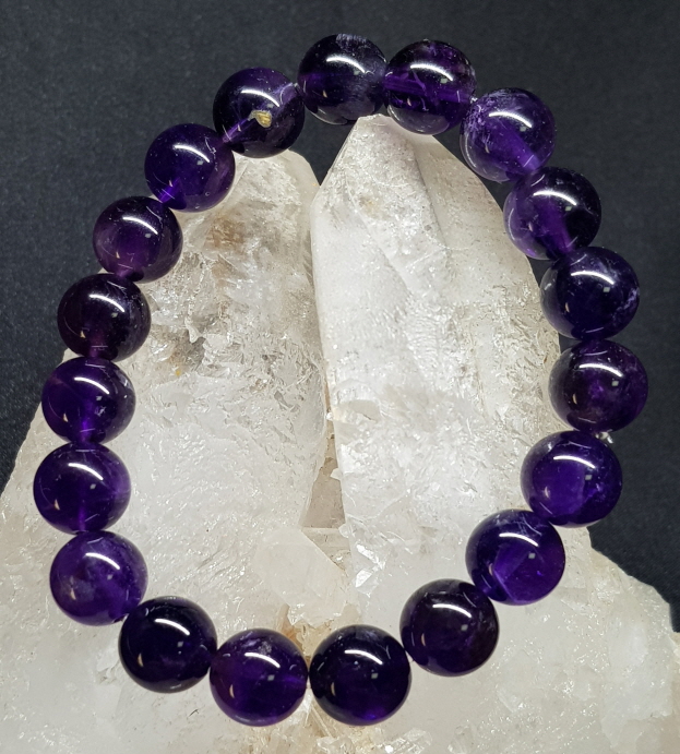 자수정10mm 라운드형팔찌