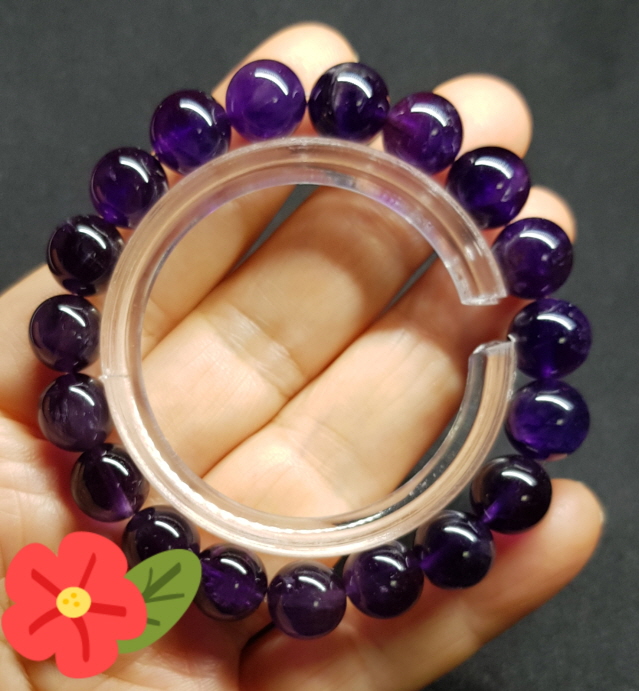 자수정10mm 라운드형팔찌