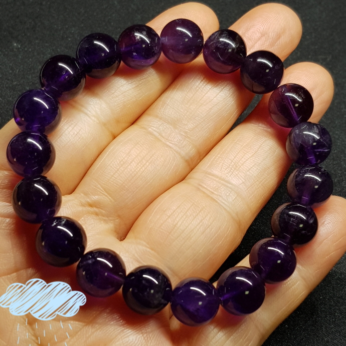 자수정10mm 라운드형팔찌