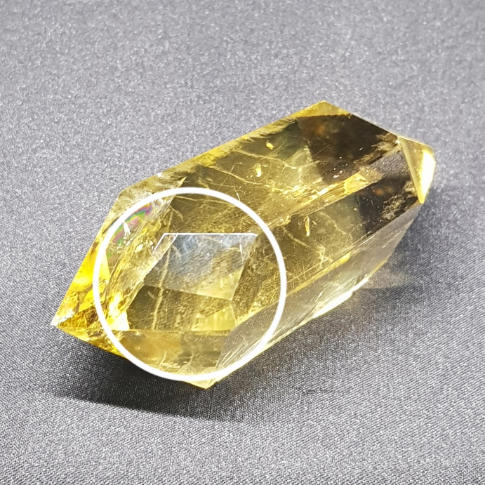 천연시트린(황수정)더블포인트