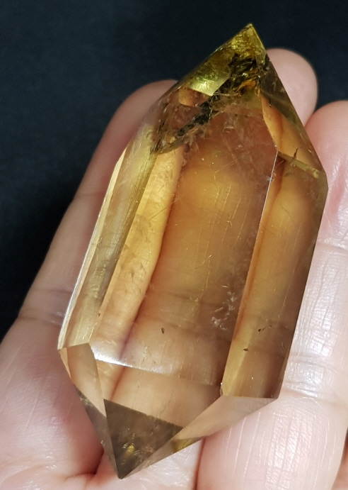 천연시트린(황수정)더블포인트