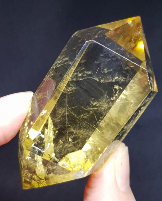 천연시트린(황수정)더블포인트