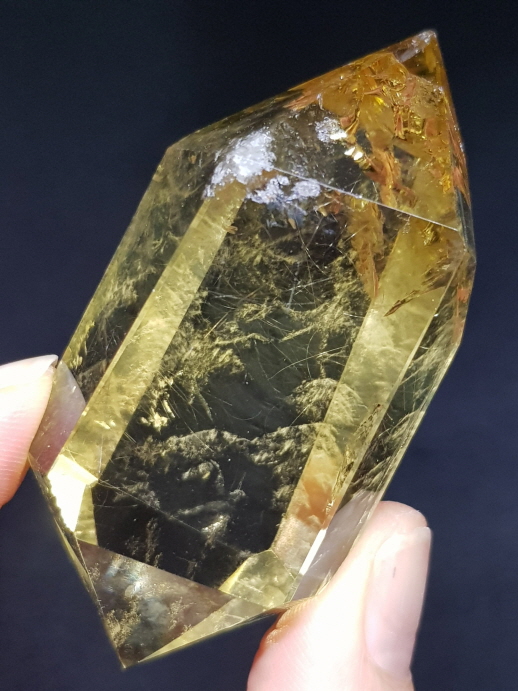 천연시트린(황수정)더블포인트