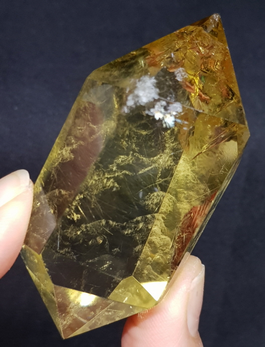 천연시트린(황수정)더블포인트