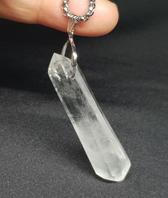 백수정더블포인트 펜던트