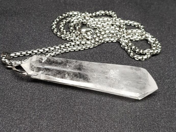 백수정더블포인트 펜던트