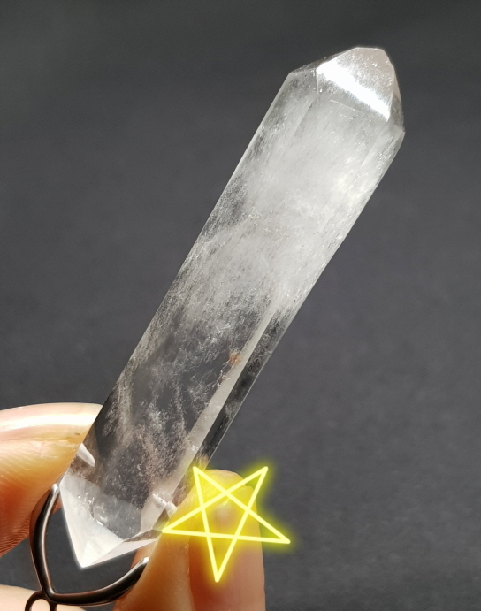 백수정더블포인트 펜던트