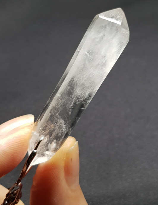 백수정더블포인트 펜던트