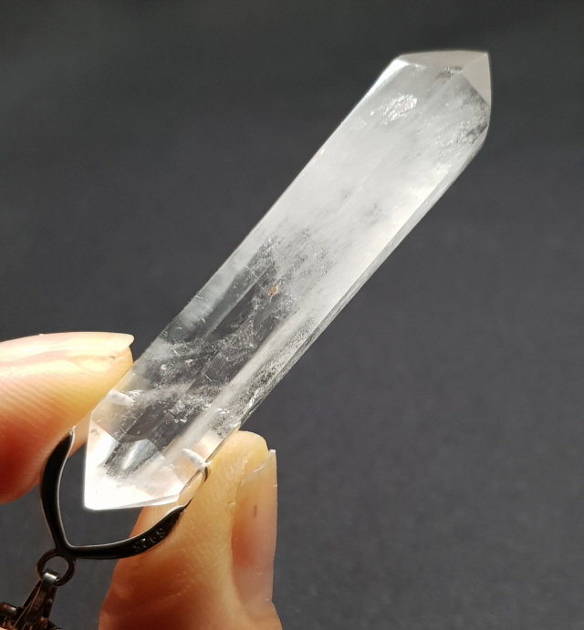 백수정더블포인트 펜던트