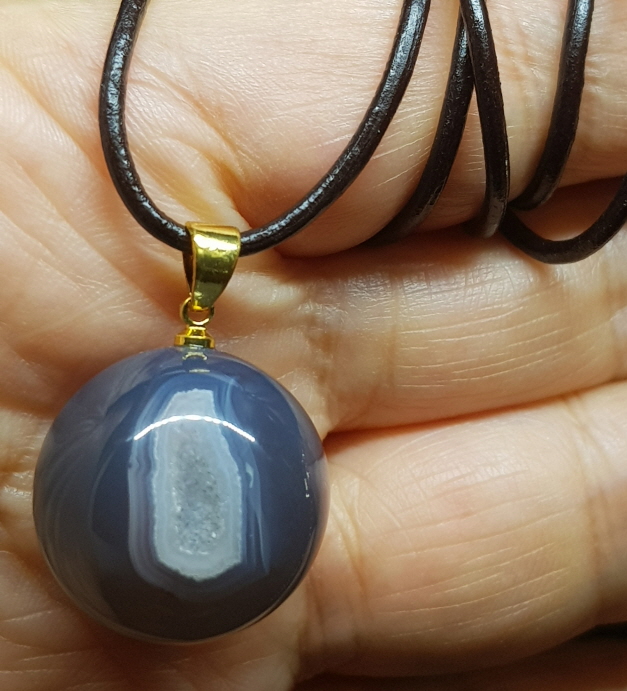 아게이트(마노) 지오드펜던트