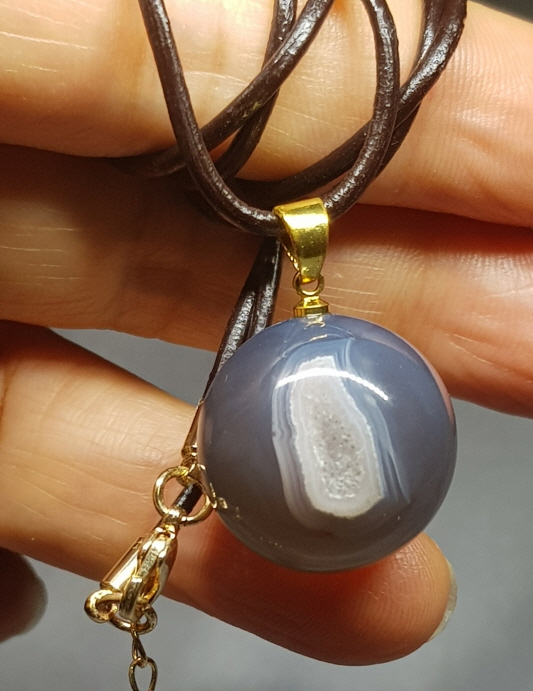 아게이트(마노) 지오드펜던트