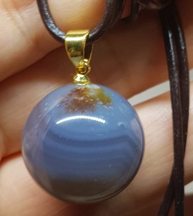 아게이트(마노) 지오드 펜던트