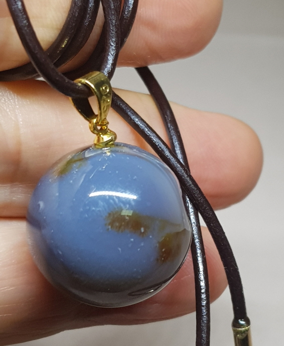 아게이트(마노) 지오드 펜던트