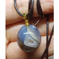 아게이트(마노) 지오드 펜던트