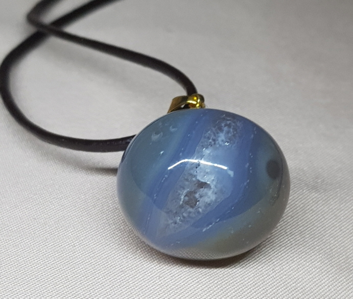 아게이트(마노)지오드 펜던트