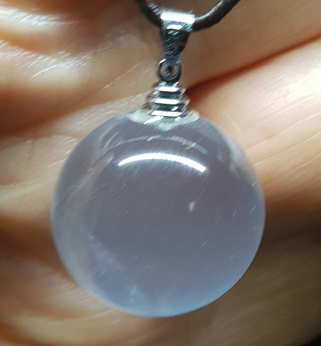 밀크수정 펜던트