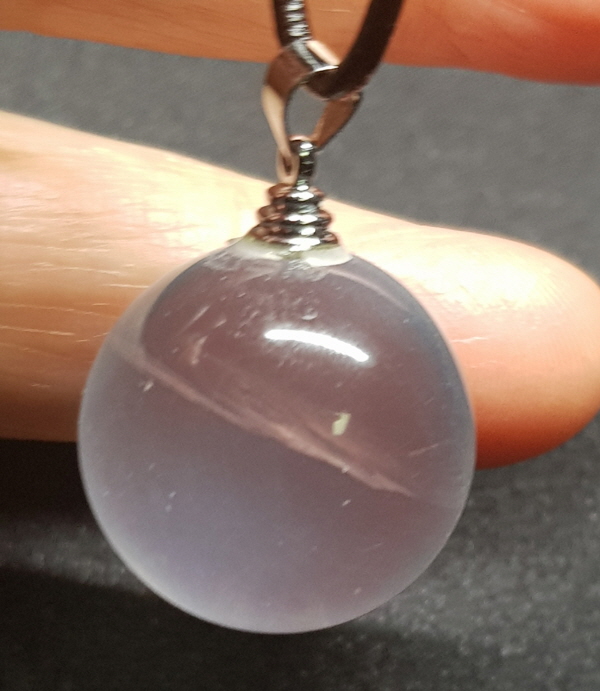 밀크수정 펜던트