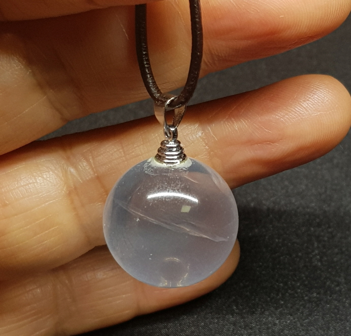 밀크수정 펜던트