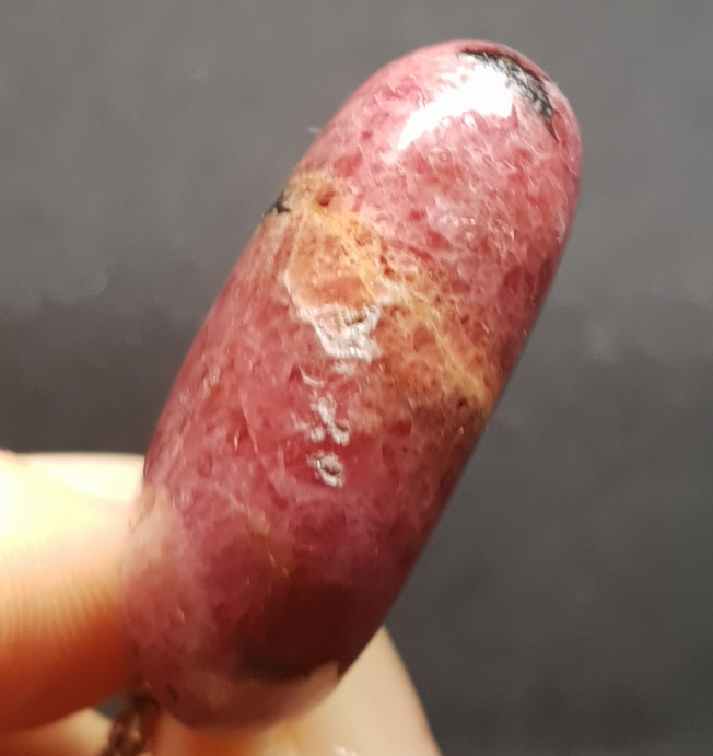 로도나이트 하트형펜던트