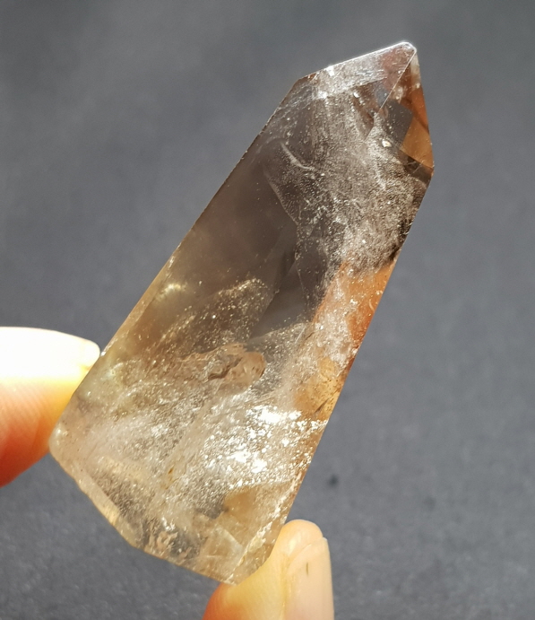 스모키 시트린 육각주