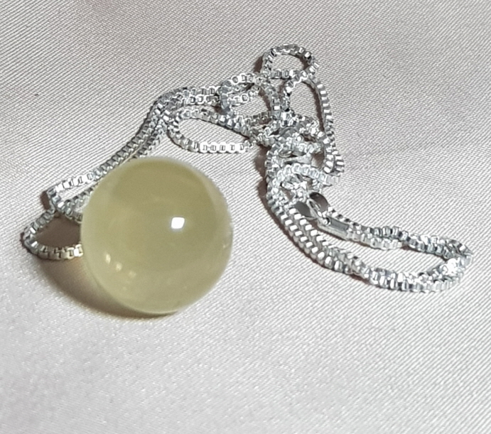 황수정 16mm 구슬형 펜던트