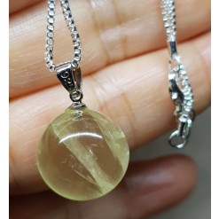 황수정 15.9mm 구슬형 펜던트