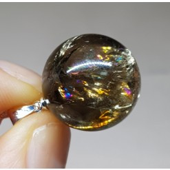 무지개 연수정 19mm 구슬형 펜던트