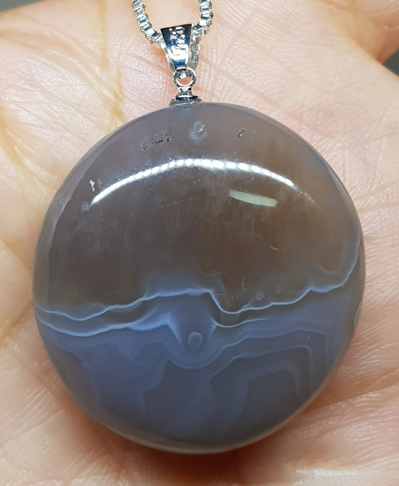 블루레이스 아게이트펜던트