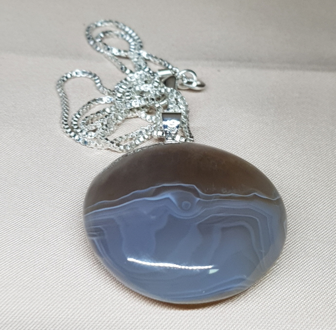 블루레이스 아게이트펜던트