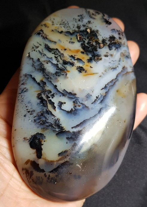 덴드리틱 아게잍,(그림 마노) 원석