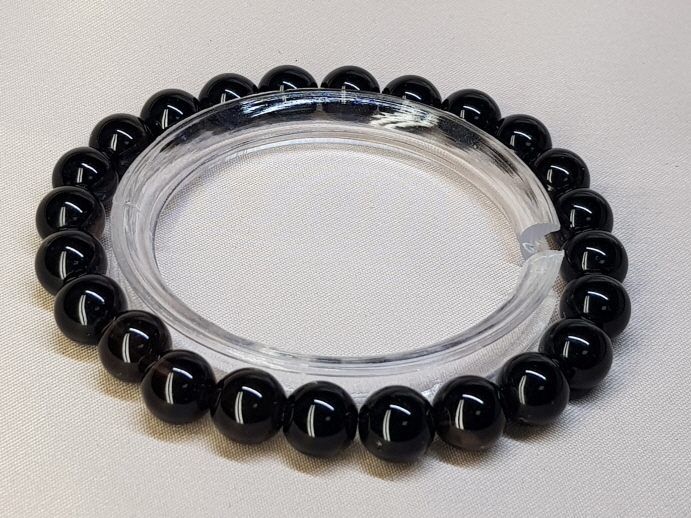 블랙 투어머린 8mm  라운드형팔찌