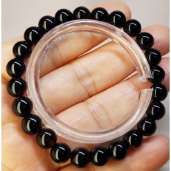 블랙 투어머린 8mm  라운드형팔찌