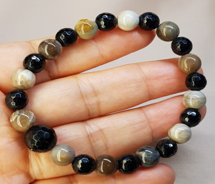 나무화석 투어머린 8mm 팔찌