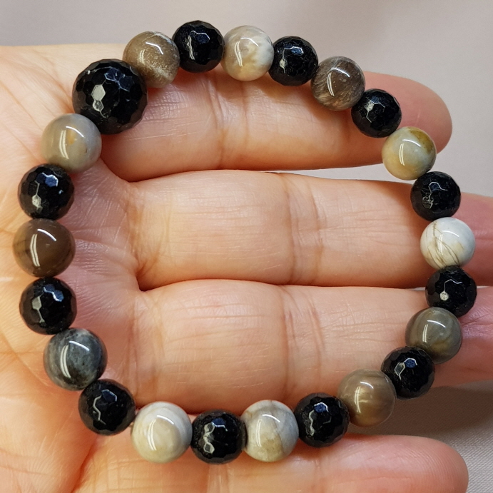 나무화석 투어머린 8mm 팔찌