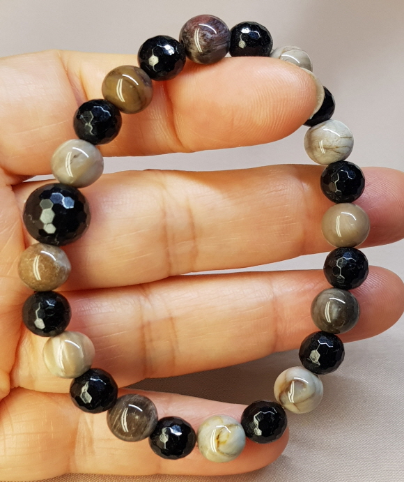 나무화석 투어머린 8mm 팔찌