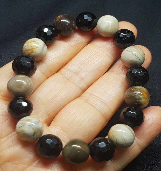 투어머린 나무화석팔찌