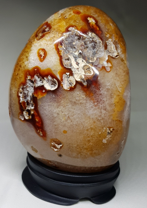 아게이트자수정 계란형지오드