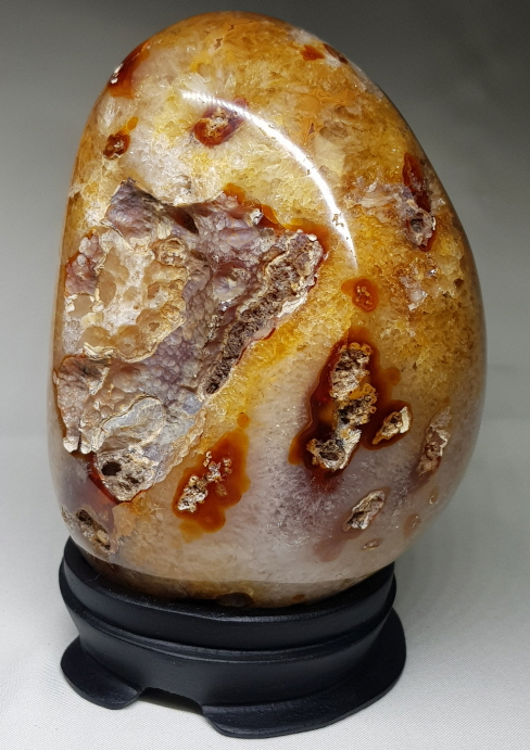 아게이트자수정 계란형지오드