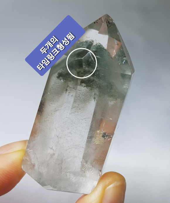 녹색 클로라이트 팬텀 육각주