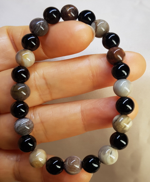 규화목 투어머린 8mm 라운드형팔찌