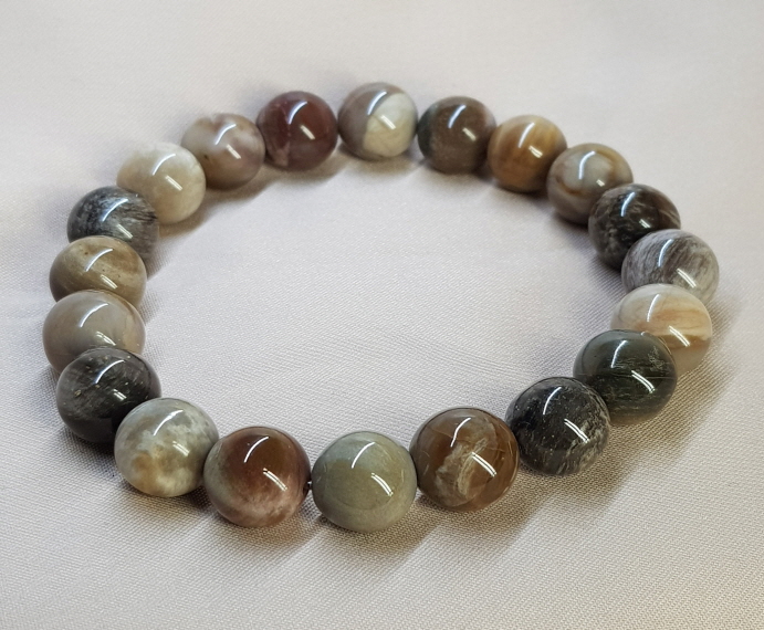 나무화석팔찌10mm