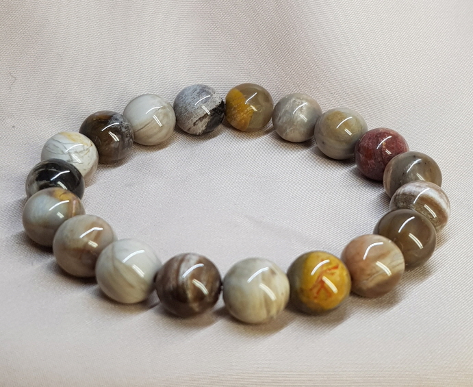 나무화석수정(규화목)10mm팔찌