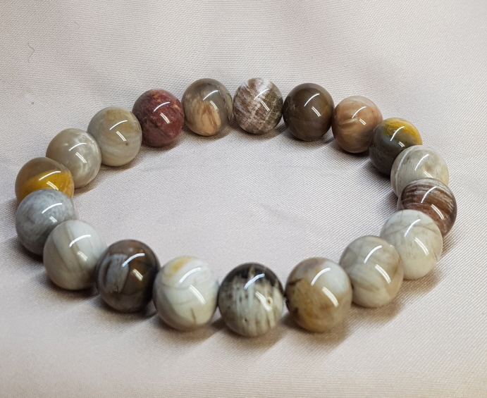 나무화석수정(규화목)10mm팔찌